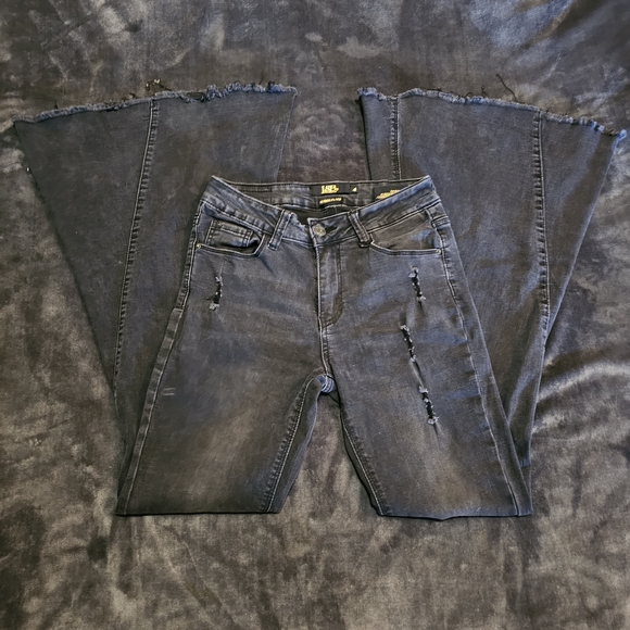 L&B Black Flare & Wide Leg Jeans - Picture 1 of 4
